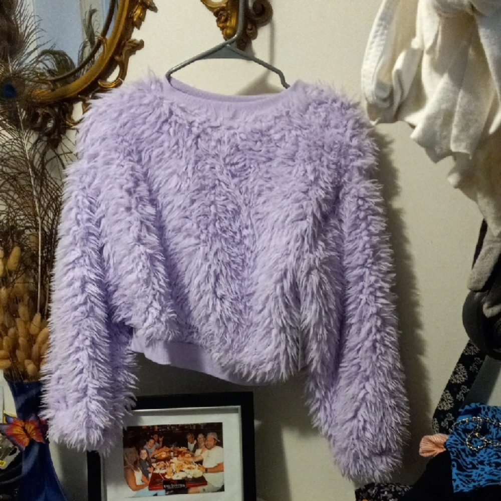 No Boundaries Lavender Teddy Jacket
